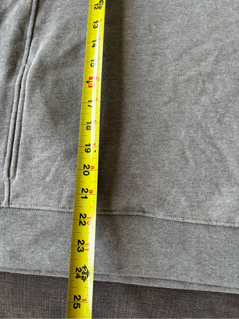 League Gray Quarter-Zip Pullover Sweatshirt - Sheldrick Wildlife Trust - Medium - Picture 9 of 9